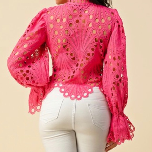 Crochet Lace Blouse - Picture 2 of 3